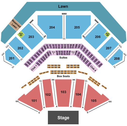 Credit Union 1 Amphitheatre Wu-Tang Clan Seating Chart