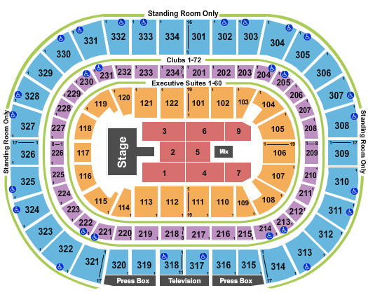 United Center Wu-Tang Clan Seating Chart